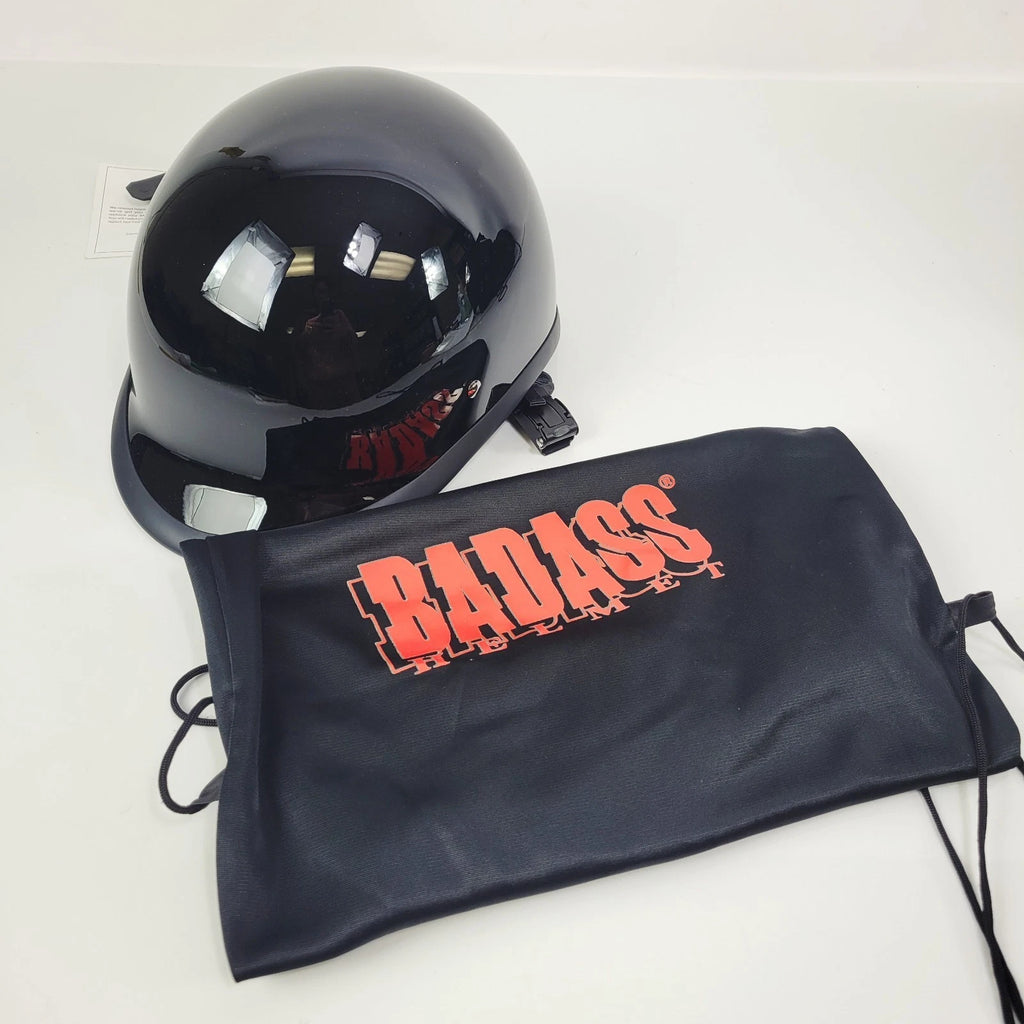 Half Helmet for Biker Trooper (Gloss Black, Size XS)