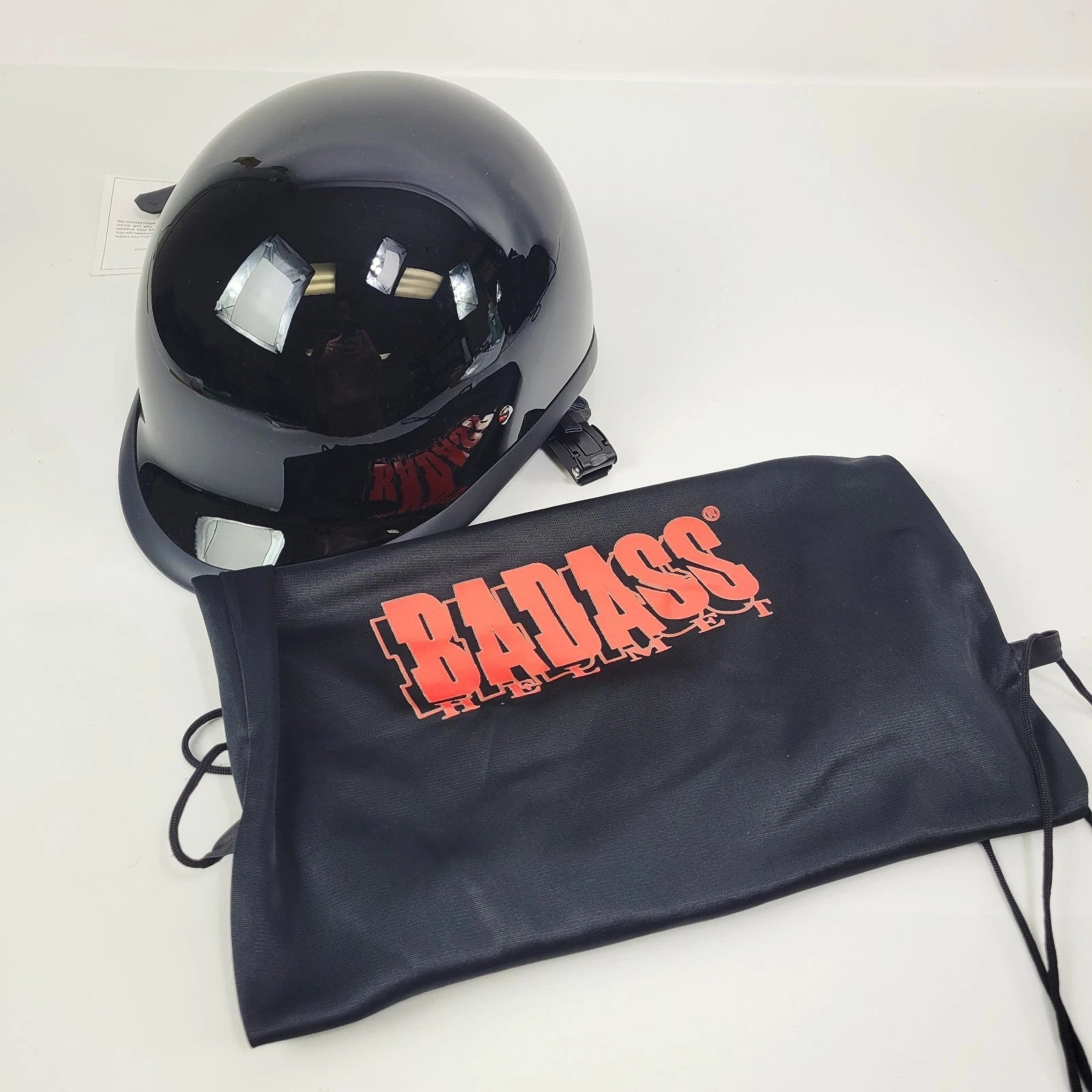 Half Helmet for Biker Trooper (Gloss Black, Size XS)
