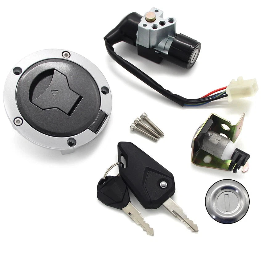 Fuel Gas Cap Ignition Switch Seat Lock with 2X Keys for Honda Grom 125 (2017–2022)