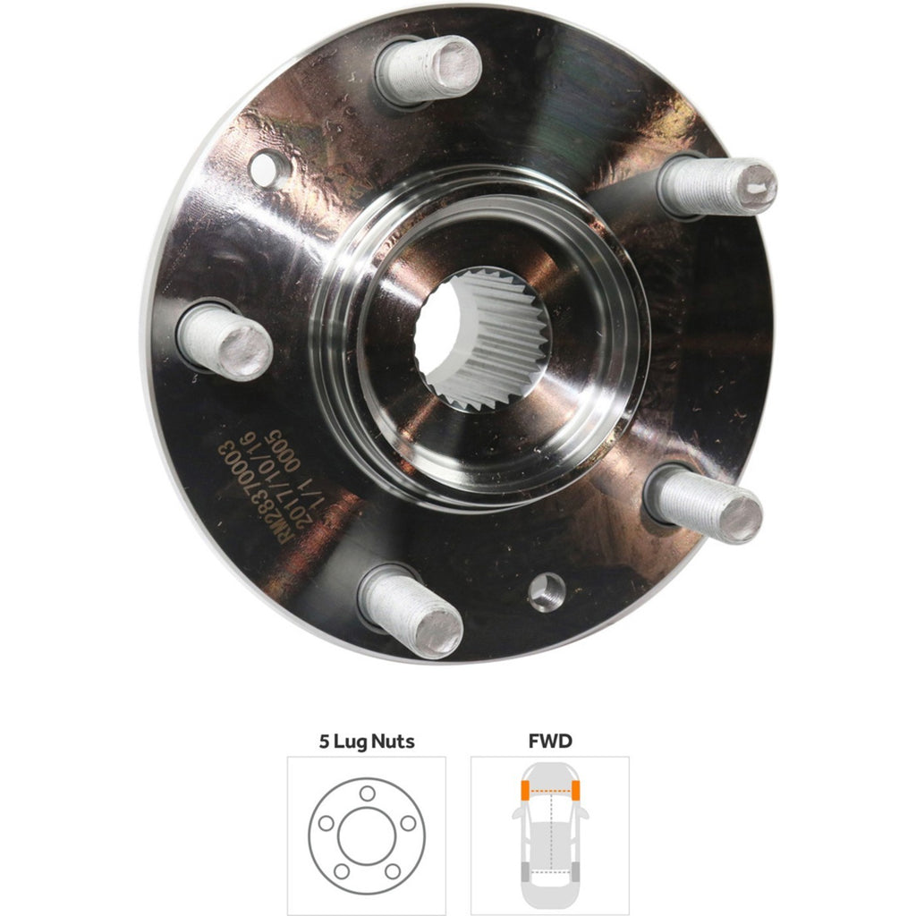 Wheel Hubs for Mazda 6 (2003–2013) Front & Rear