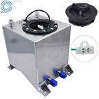 2.5 Gallon Fuel Cell Tank for Racing Drift Vehicles (Polished Aluminum)