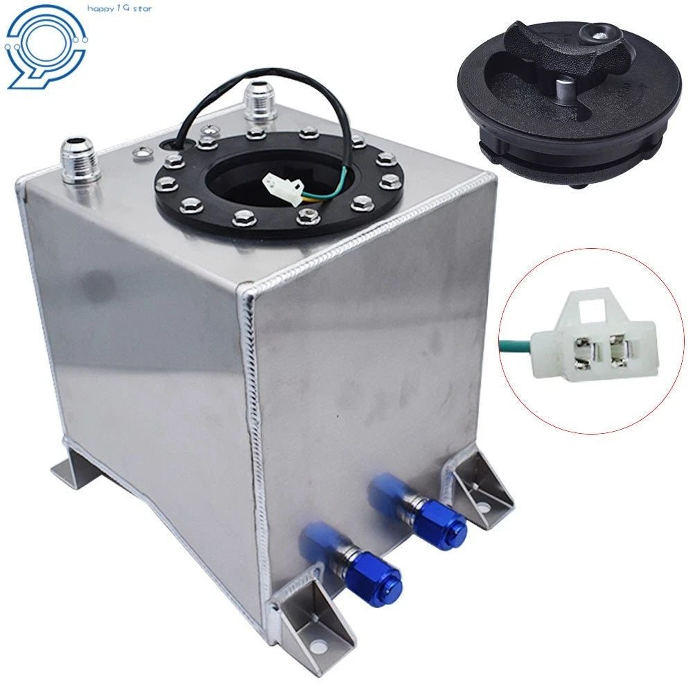 2.5 Gallon Fuel Cell Tank for Racing Drift Vehicles (Polished Aluminum)