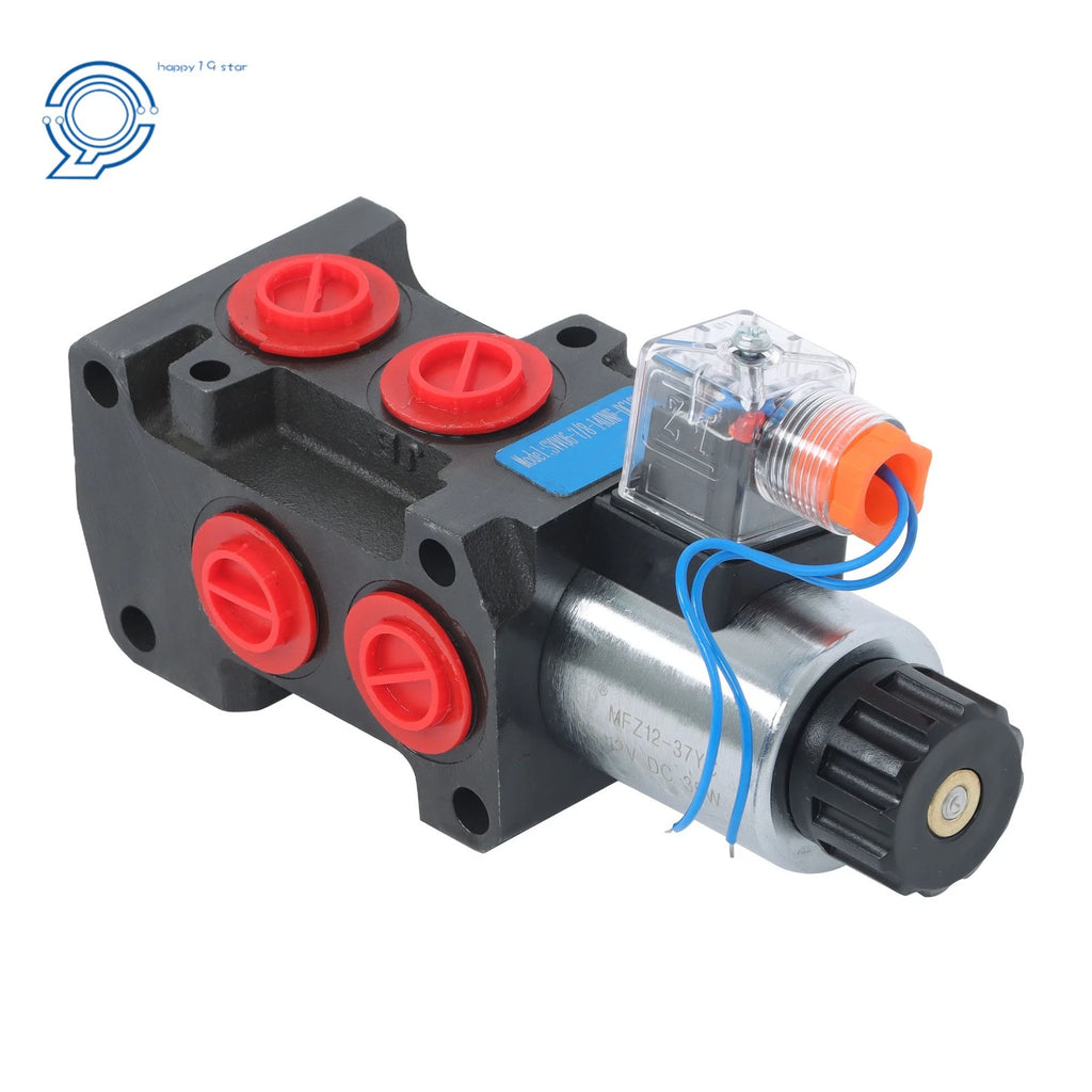 Hydraulic Solenoid Diverter Selector Valve 1/2" BSP for 13GMP (12VDC)