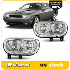 Headlight Assembly for Dodge Challenger (2008–2014) Chrome Housing