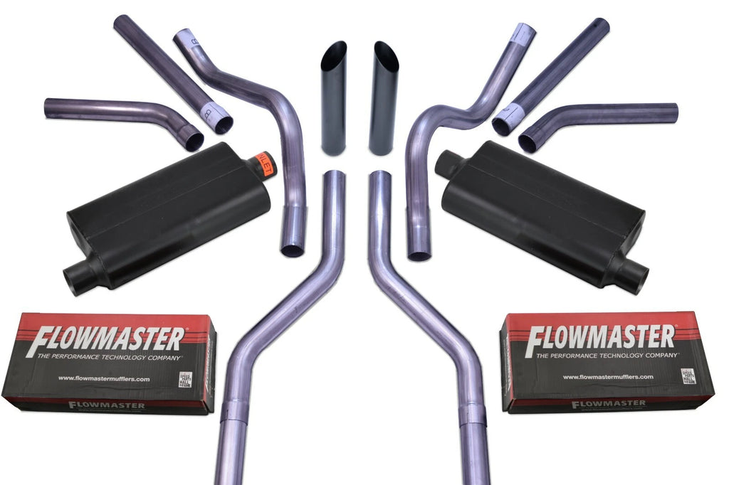 Dual Exhaust Kit for Suburban Yukon (1969–1972) Flowmaster 50 Series Black