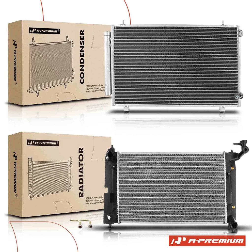 Radiator & AC Condenser Cooling Kit for Pontiac Vibe 2009–2010