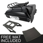 Matte Black Razor Trunk Pad for Harley Touring (2014–2026)