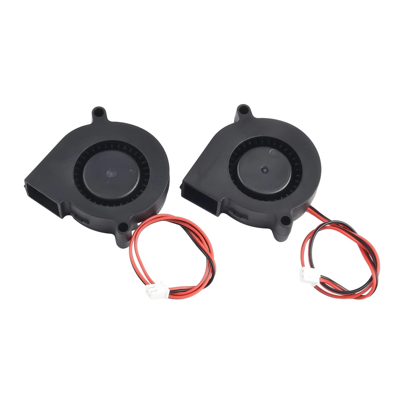 2X Silent Turbo Blower Fan DC12V/24V 5015 Oil Bearing Centrifugal Cooling