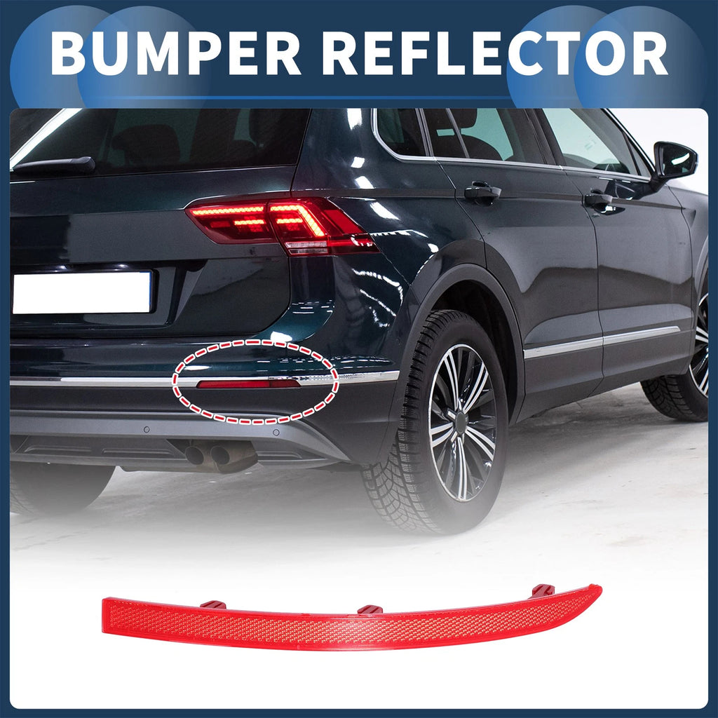 Bumper Reflector No. 5N0945106 for Volkswagen Tiguan (2010–2017) Red Right