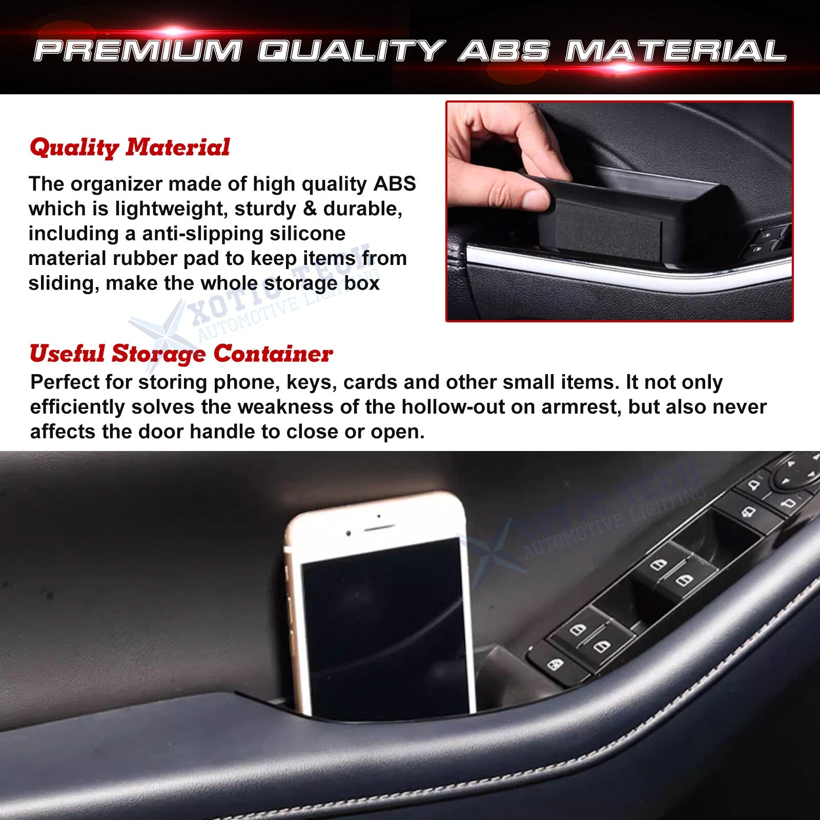 Door Handle Organizer Tray for Mazda 3 CX-30 (2020-2026)