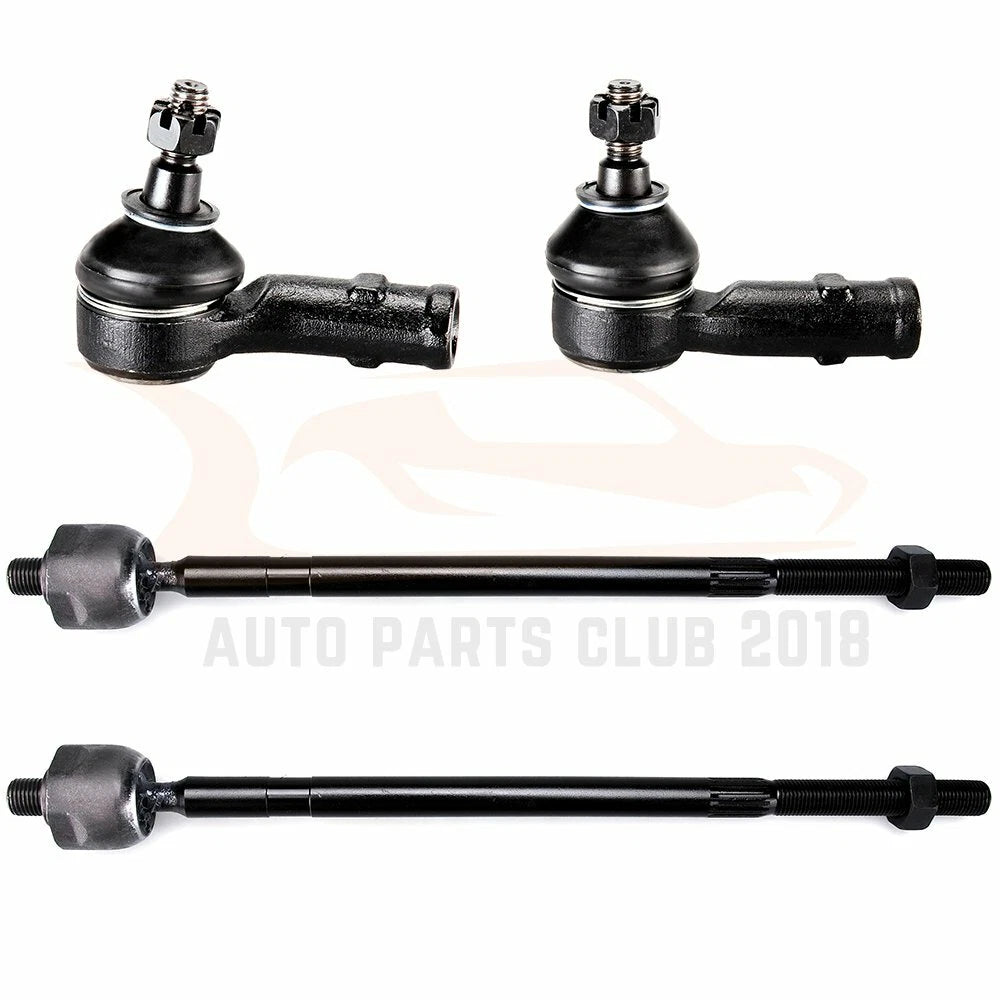 Set of 4 Steering Inner Outer Tie Rod End Links for Ford Focus (2008)