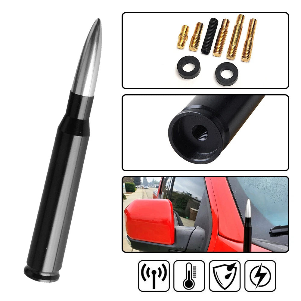 Short Red Bullet Antenna for Ford F150 (2015â2023)