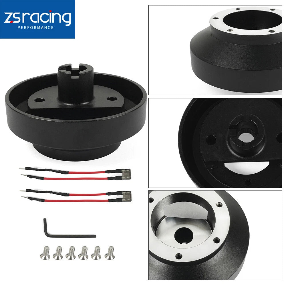 6 Bolt Quick Release Steering Wheel Short Hub Adapter for Honda Civic (2001–2011)