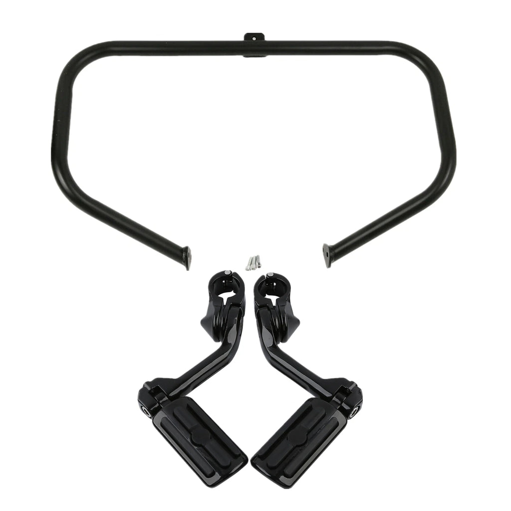 Engine Guard Highway Crash Bar Footpegs for Harley Touring Glide (1997–2008)