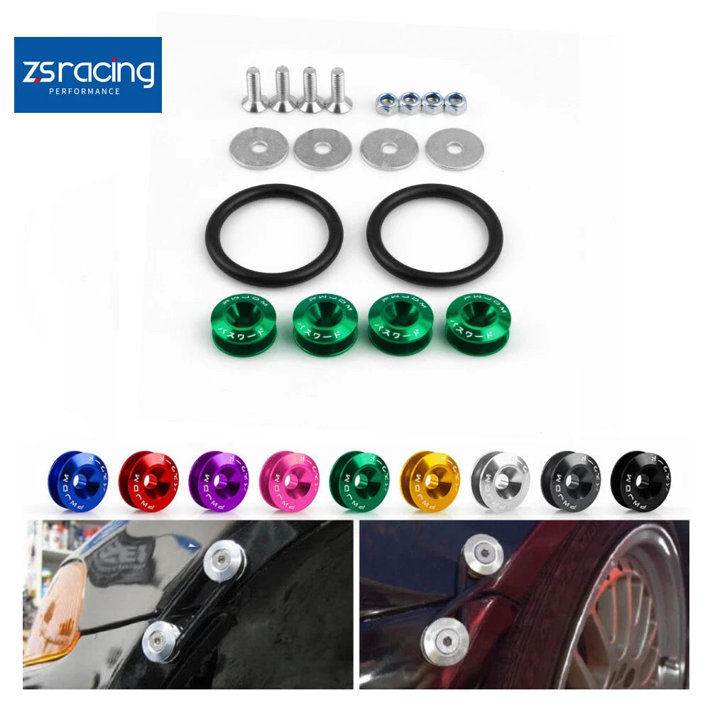 JDM Aluminum Quick Release Fastener Kit for Racing Car (Universal)