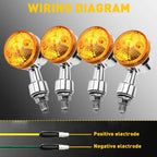 Set of 4 Turn Signal Lights for Kawasaki KLR650 (1987–2007)