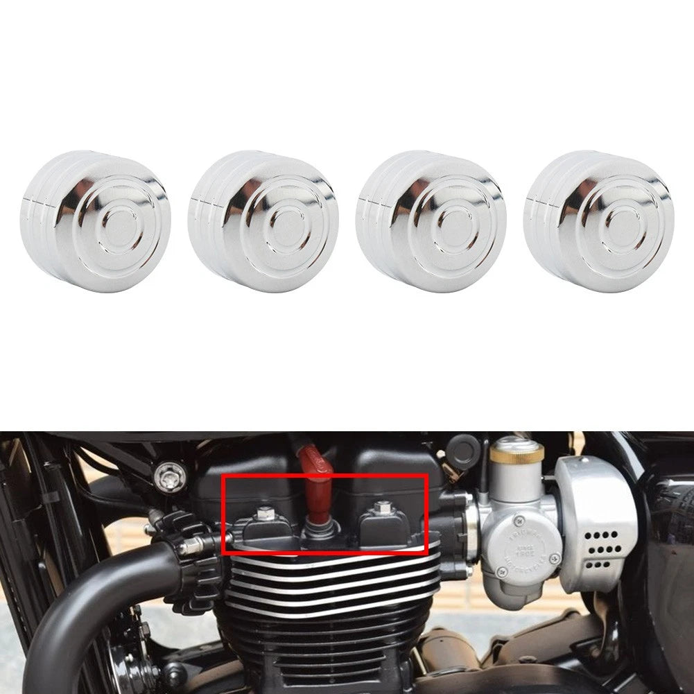Billet Machined Head Bolt Cover Cap for Triumph T120 Thruxton Scrambler (2016–2023)