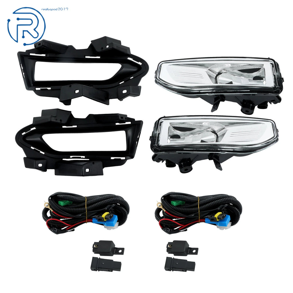 Halogen Fog Lights with Bezel Harness & Switch for Nissan Versa (2023-2024)