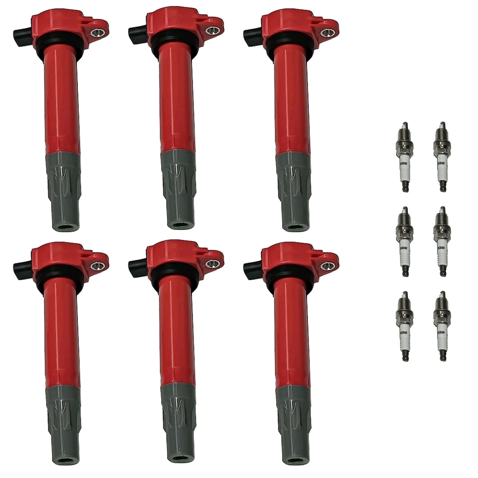6X Ignition Coil & Iridium Spark Plug for Dodge Chrysler 3.5L 4.0L (2000–2010) UF502
