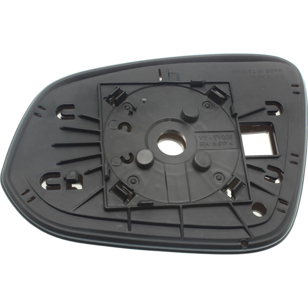 Right Convex Mirror Glass for Toyota RAV4 (2013–2018) with Backing Plate