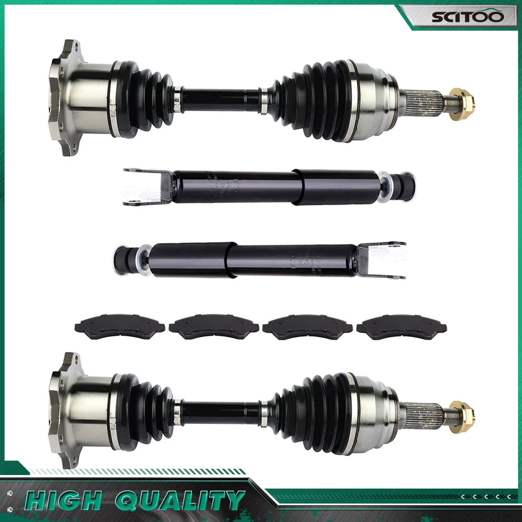 Front CV Axle & Brake Pads & Struts for GMC Sierra 1500 (2005–2006)