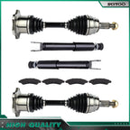Front CV Axle & Brake Pads & Struts for GMC Sierra 1500 (2005–2006)