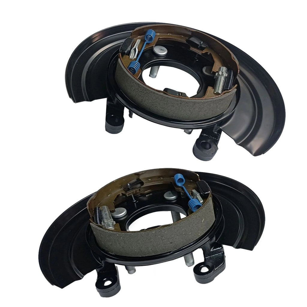 Set of 2 Loaded Brake Backing Plates for Ford F250 F350 F450 (2005–2012)