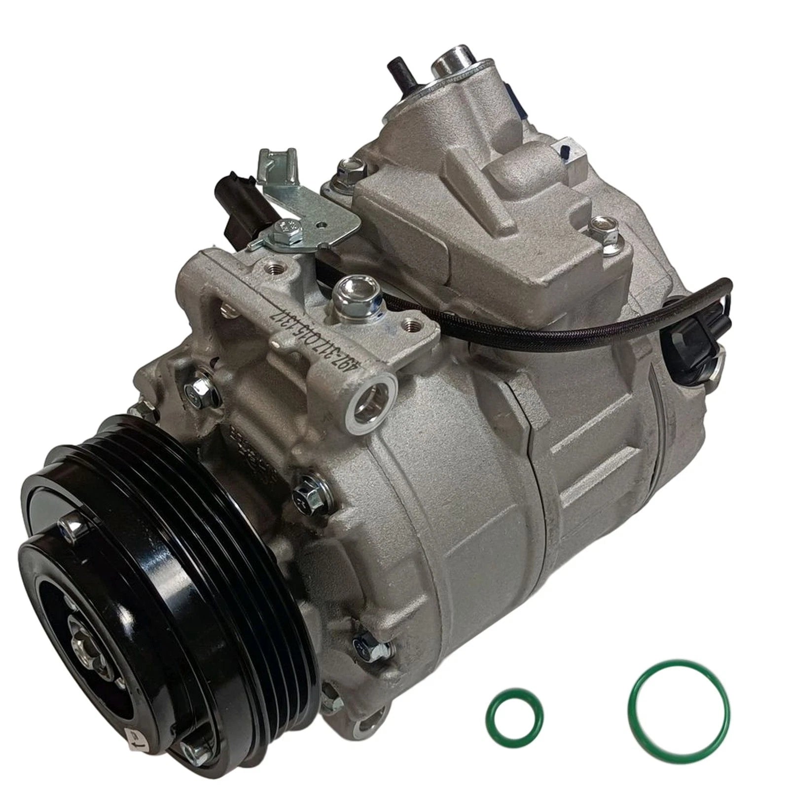AC Compressor w/4-Groove Pulley for BMW 335d 525i 528i 530i 540i (2003–2011) 6917859