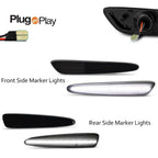 Smoked White LED Side Marker Lights for Chevy Corvette C6 (2005–2013)