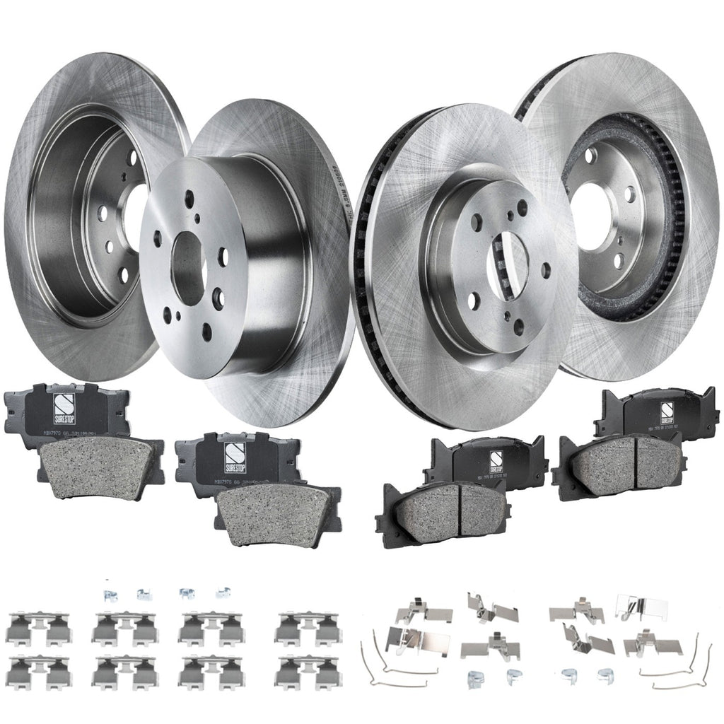 Brake Disc and Pad Kit for Toyota Camry, Avalon (2012–2018)
