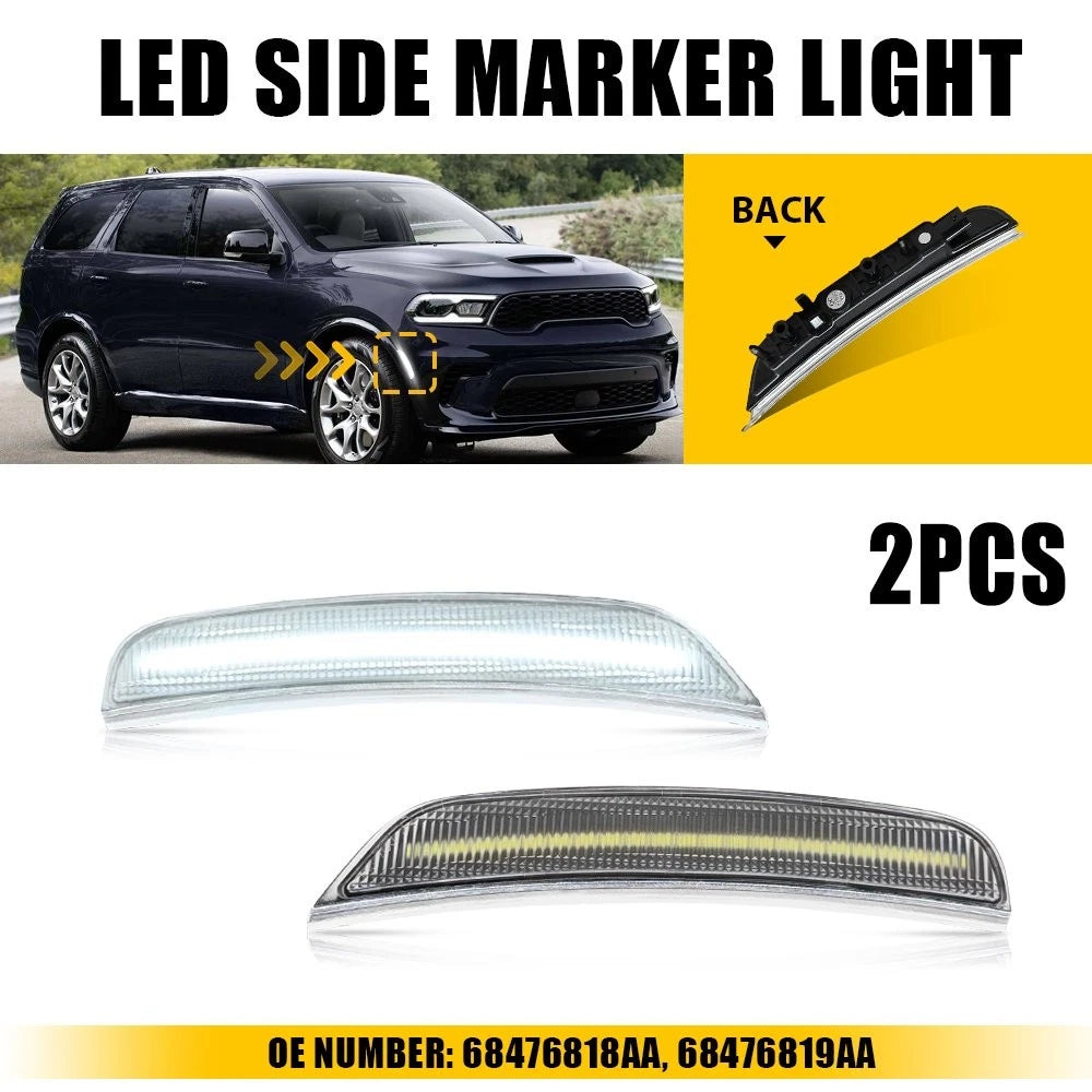 Front Bumper for Dodge Durango (2021–2025) with LED Clear Side Marker Lights
