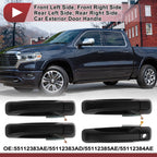 Front Rear Door Handle No. 55112383AE for Dodge Ram 1500 (2019–2023) Black