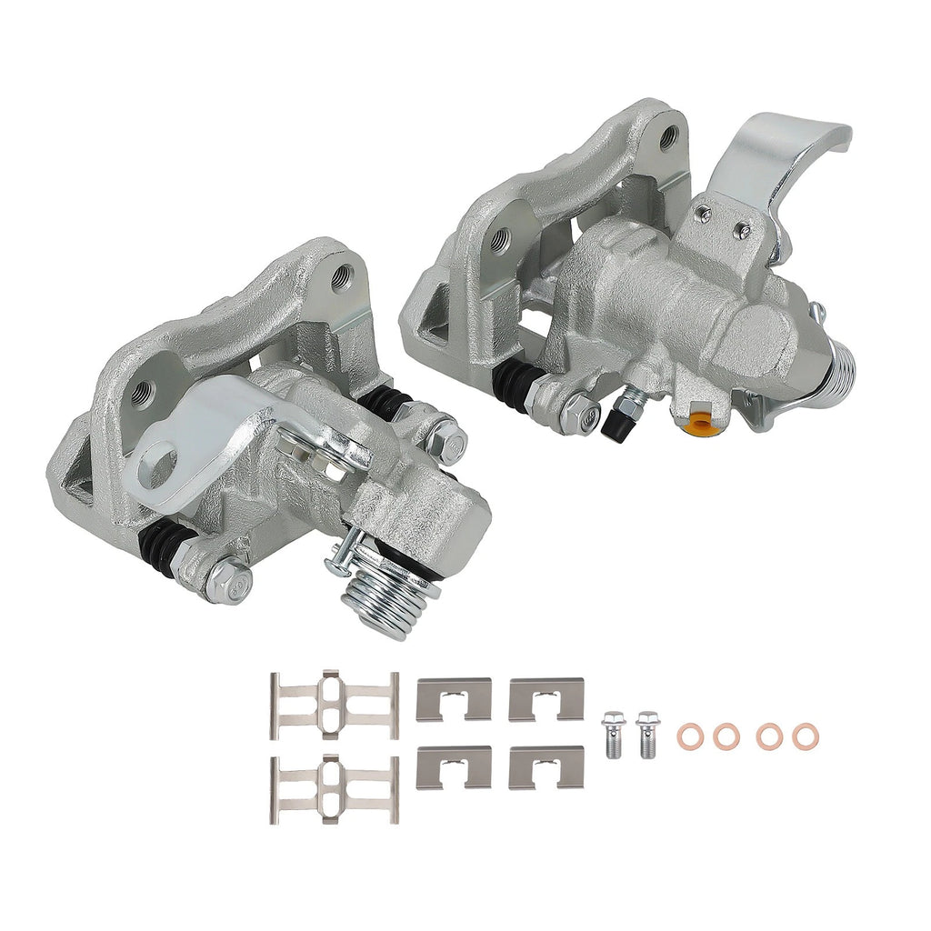 Pair Rear Brake Caliper w/Bracket for Acura CSX ILX Honda Civic (2006–2015)