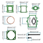 Engine Cylinder Head Gasket Kit for 43cc 47cc 49cc Mini Bikes