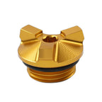 Gold Engine Oil Cap Bolt Screw Cover for Kawasaki Z400 Z650 Z800 Z900 Z1000