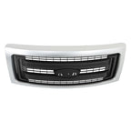 Front Upper Grille for Ford F150 (2009â2014) Silver Black