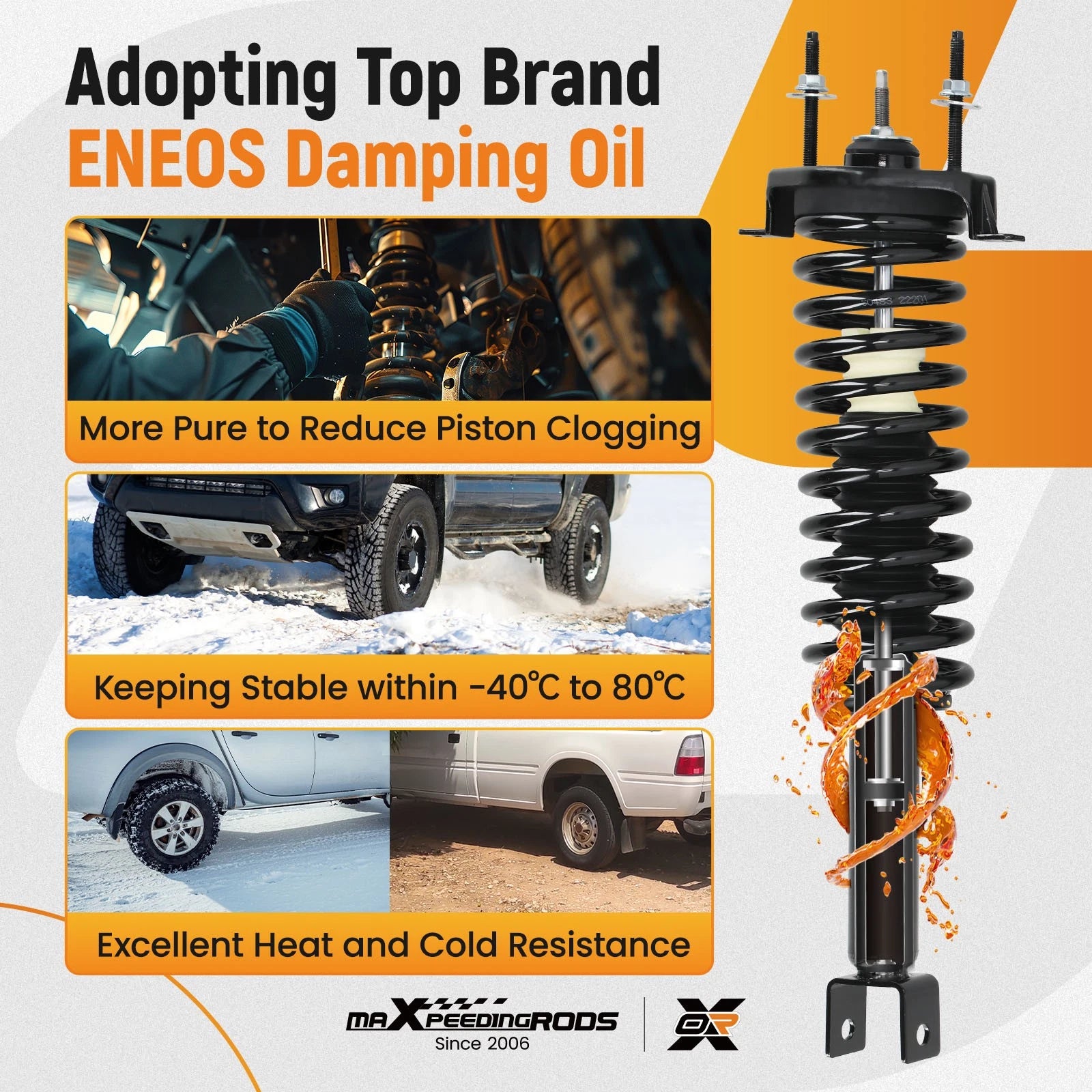 Complete Shocks Struts Coil Spring for Chrysler Sebring (2001–2006)