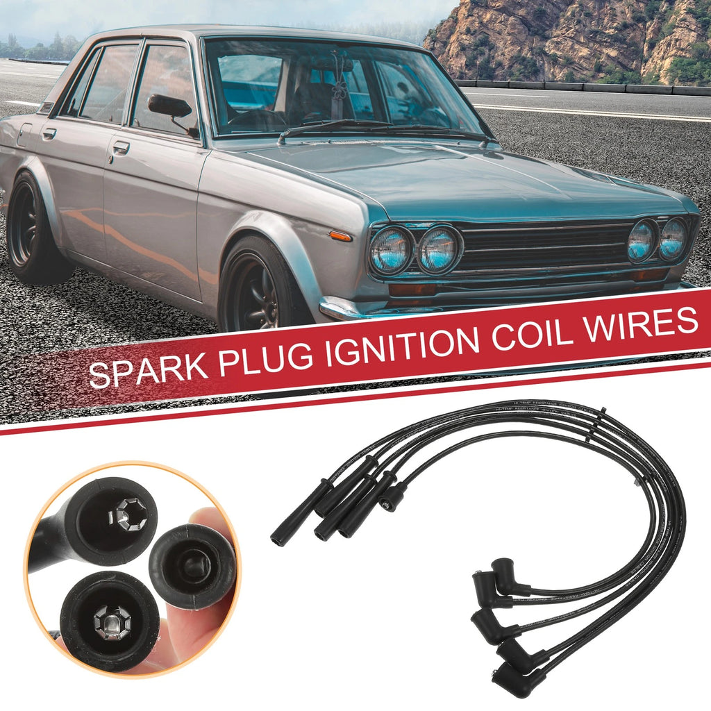 5 Pcs Spark Plug Wire Ignition Coil Cable for Nissan 200SX 510 521 610 710 720 (1980–1998)