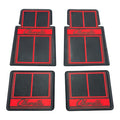 Red Rubber Floor Mats Set for 1964-1973 Chevrolet Chevelle