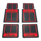 Red Rubber Floor Mats Set for 1964-1973 Chevrolet Chevelle
