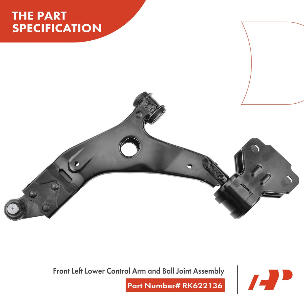 Front Left Lower Control Arm with Ball Joint for Ford Escape (2013-2019)
