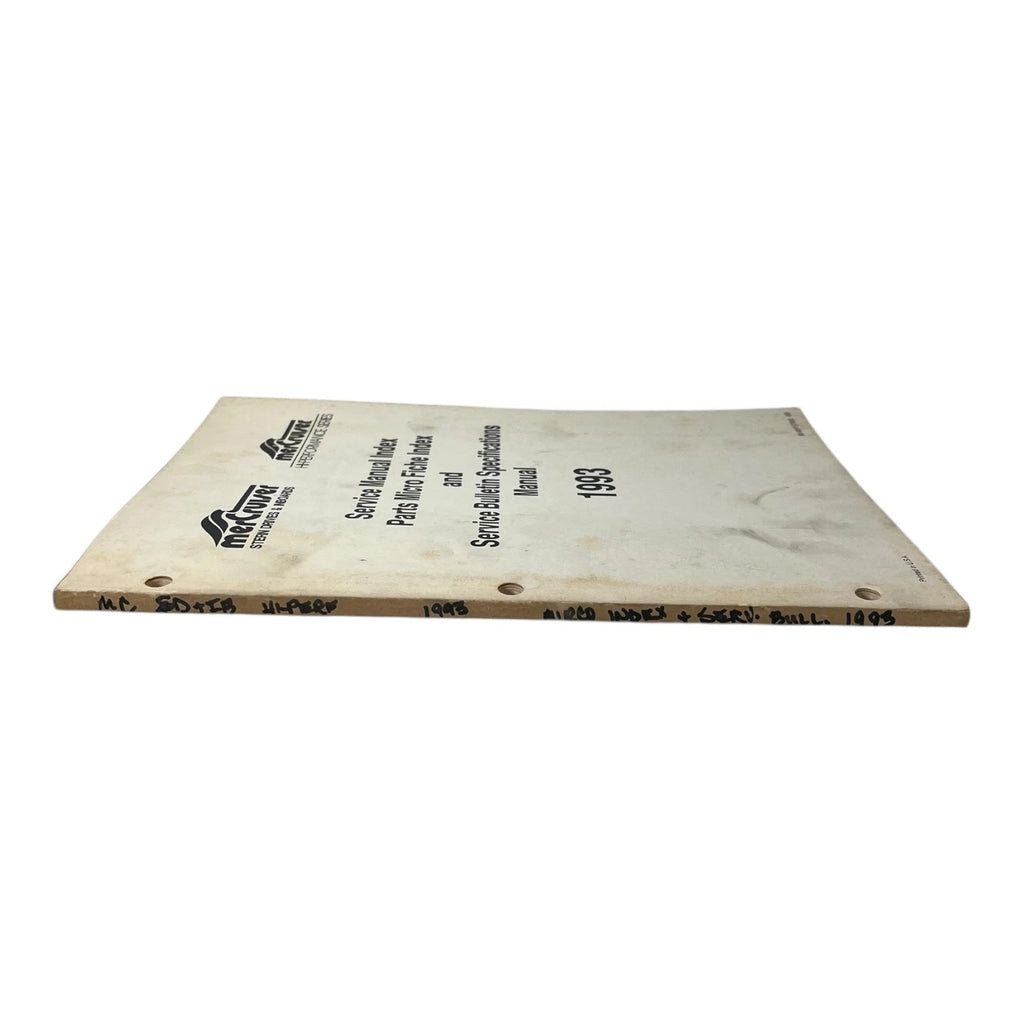 Service Manual Index & Bulletin for Mercruiser (1993) 90-806537930 693
