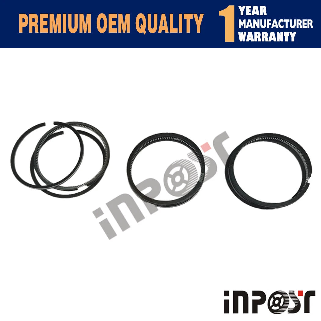 Set of 3 D905 Piston Rings STD 72mm for Kubota Tractor Diesel Engine