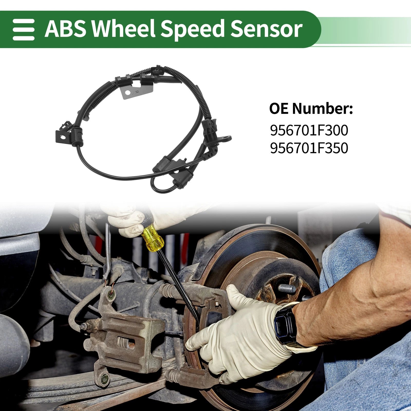 ABS Wheel Speed Sensor No. 956701F300/956701F350 for Hyundai Tucson (2016–2021)