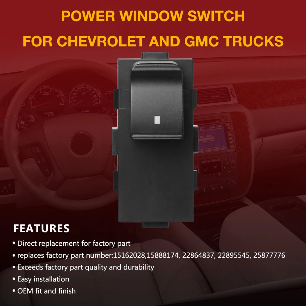 3X Power Window Switch for Chevy Silverado Tahoe GMC Sierra (2006-2015)