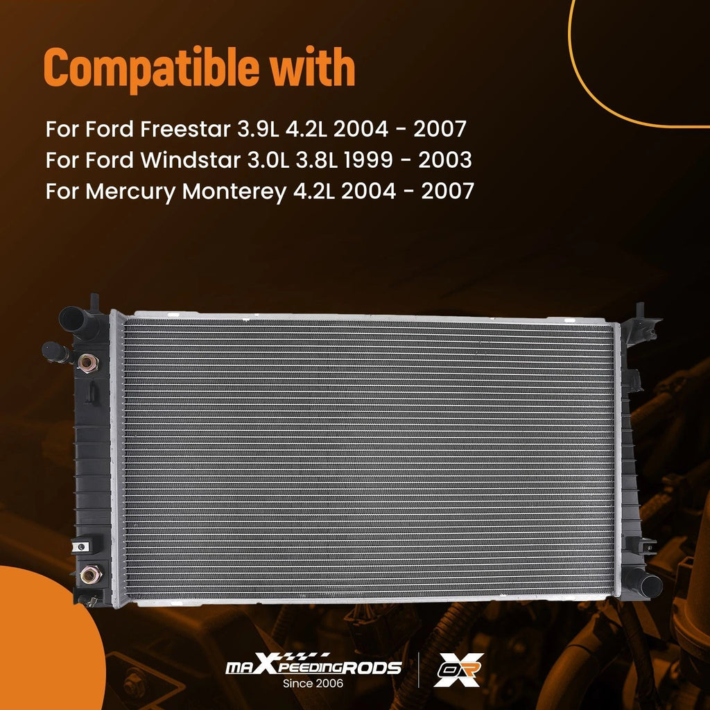 Radiator for Ford Freestar, Mercury Monterey 3.9L 4.2L (2004–2007) 41-2258A 1F2Z8005AA