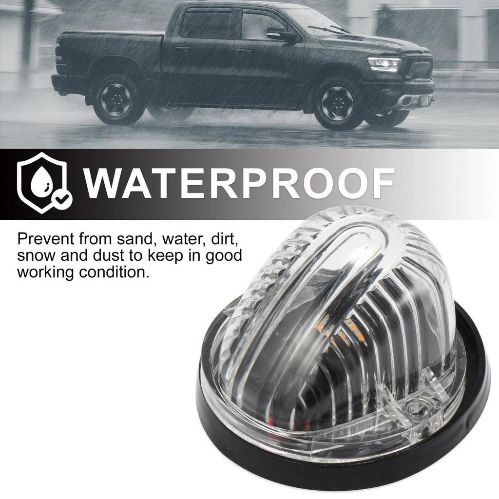5pcs Cab Marker Light Clear Cover Yellow for GMC C1500 (1979–1984, 1986)