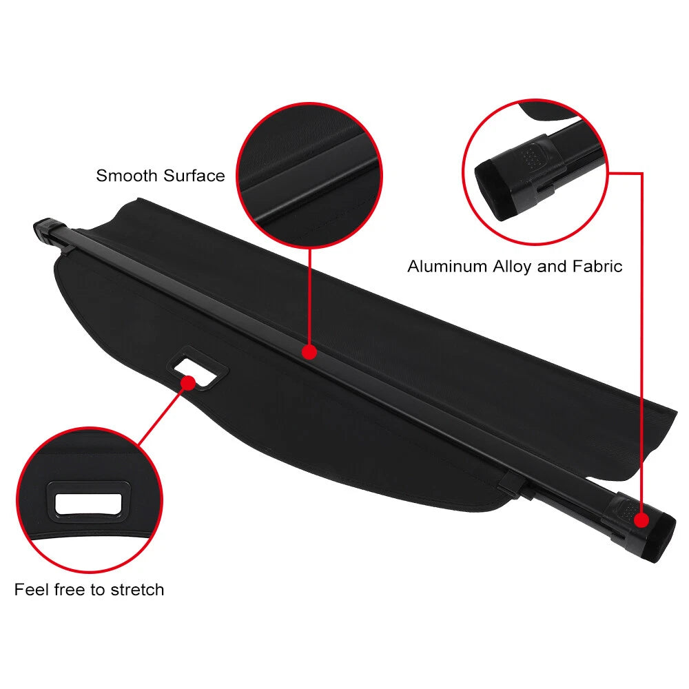 Retractable Rear Cargo Security Trunk Cover for Toyota Highlander (2020–2024)