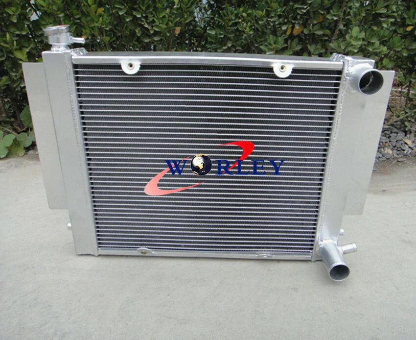 Aluminum Radiator & Shroud & Fan & Oil Cooler for Mazda RX2 RX3 RX4 RX5 RX7 (1970-1985)