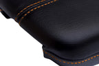 Leather Console Lid Armrest Cover for Cadillac XTS (2013–2019) Orange Stitch
